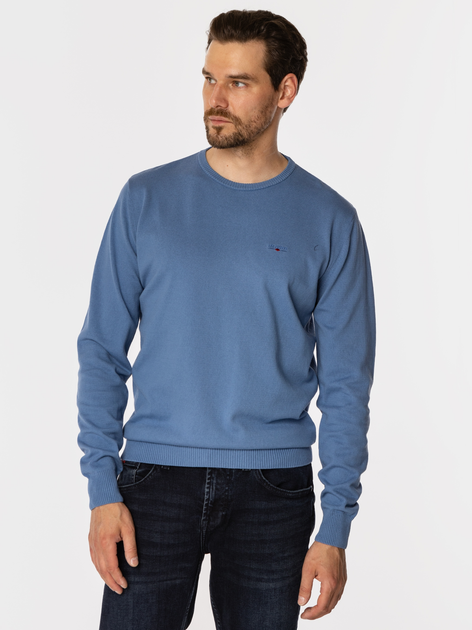 Джемпер чоловічий Lee Cooper Andy Organic L Синій (5905991716549) - зображення 1