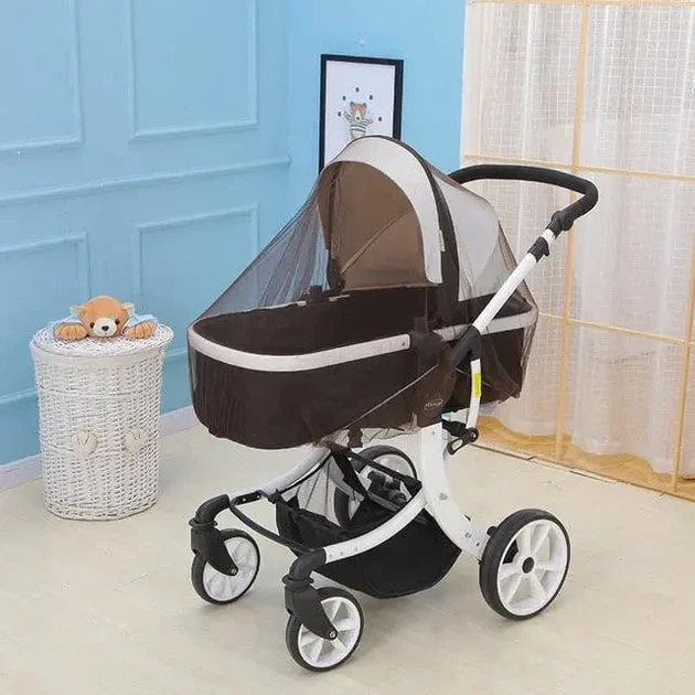 Москитная сетка 2Life на детскую коляску Коричневая n-12995 - Фото 3 Москитная сетка 2Life на детскую коляску Коричневая n-12995 - изображение 3
