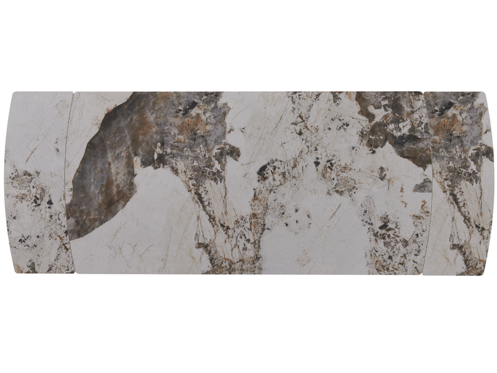 Обеденный стол VetroMebel TML-1200 Патагония каркас черный, столешница глянцевая керамика - изображение 5