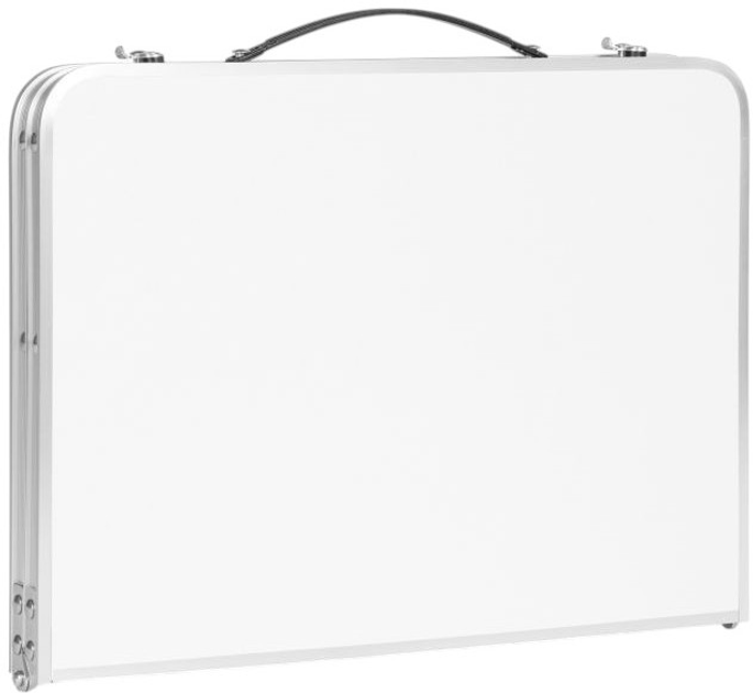 Stolik turystyczny składany 60 x 40 cm biały (HTA40B WHITE) - obraz 4