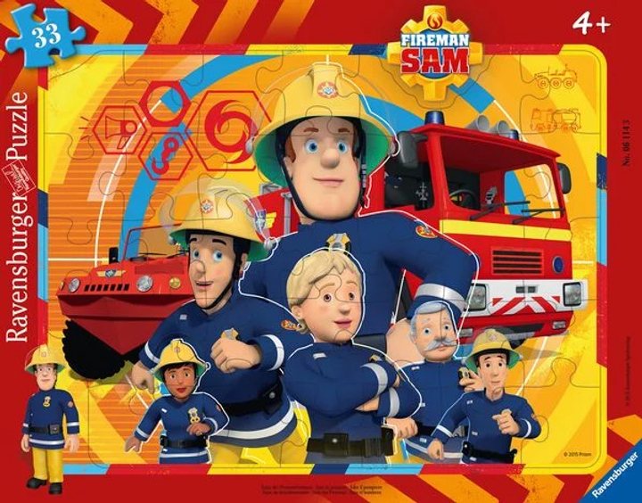 Пазли Ravensburger Fireman Sam 33 елементи (10106114) (4005556061143) - зображення 1