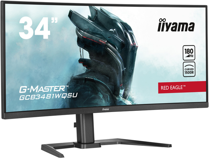 Монітор 34" iiyama G-Master Red Eagle GCB3481WQSU-B1 (4948570124251) - зображення 4