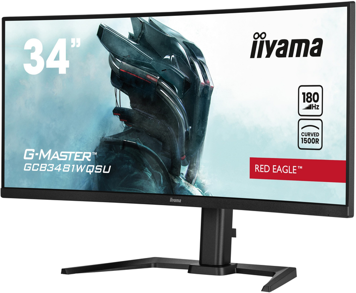 Монітор 34" iiyama G-Master Red Eagle GCB3481WQSU-B1 (4948570124251) - зображення 6
