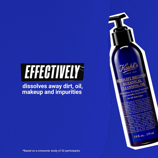 Олія для вмивання обличчя Kiehl's Midnight Recovery Botanical 175 мл (3605971307928) - зображення 4
