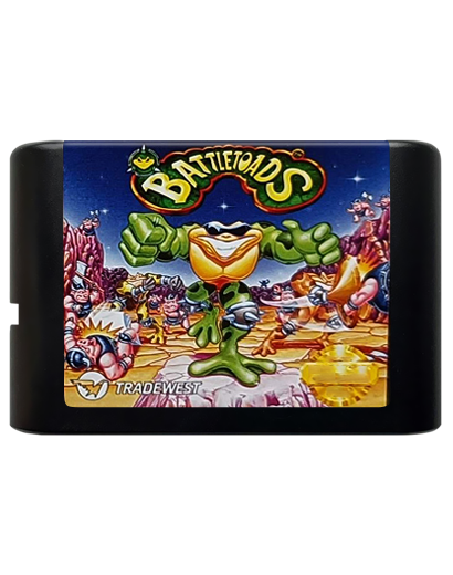 Игра RMC Mega Drive Battletoads Английская Версия - Фото 1 Игра RMC Mega Drive Battletoads Английская Версия - изображение 1