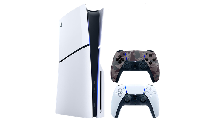 Набор Консоль Sony PlayStation 5 Slim Blu-ray 1TB White + Геймпад Беспроводной DualSense Grey Camouflage - изображение 2
