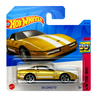 ホットウィール Corvette Central シリーズ　＃1〜4 Машинка Базовая Hot Wheels '84 Corvette The `80S 1:64 HKG83 Gold