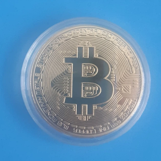 Сувенирная монета Биткоин(Bitcoin) BTC, на подарок в капсуле - изображение 4