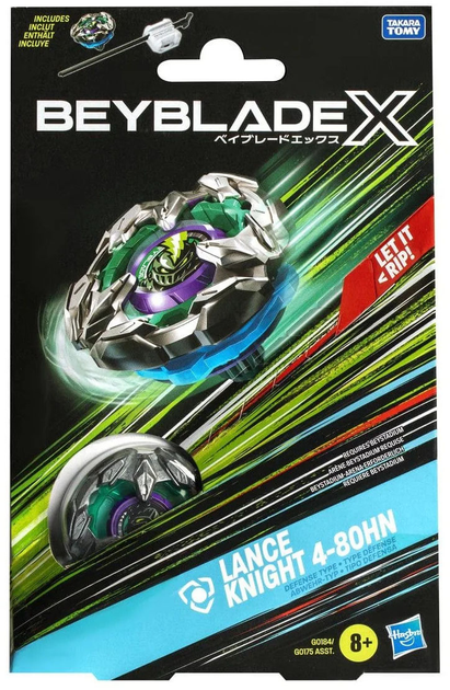 Zestaw Hasbro Beyblade X startowy Lance Knight z wyrzutnią G0175 (5010996264671) - obraz 1