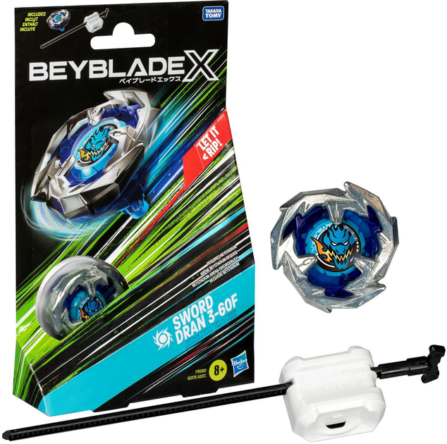 Набір Hasbro Beyblade X стартер Sword Dran з пусковою установкою G0175 (5010996257109) - зображення 1