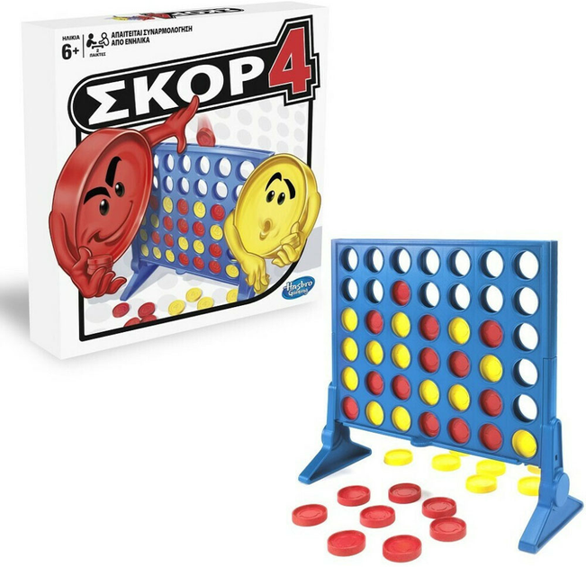 Gra planszowa Hasbro Czwórka z rzędu (wersja grecka) (5010993724314) - obraz 2
