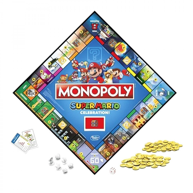 Gra planszowa Hasbro Monopoly Super Mario edycja jubileuszowa (wersja grecka) (5010993900626) - obraz 2