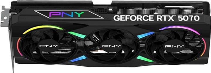 Відеокарта PNY PCI-Ex GeForce RTX 5070 ARGB OC 12GB GDDR7 (192bit) (2510/28000) (HDMI, 3 x DisplayPort) (VCG507012TFXXPB1-O) - зображення 5