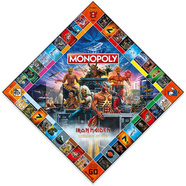 Настільна гра Winning Moves Games Monopoly Iron Maiden Концертний тур Somewhere on Tour (англійська версія) (5036905045100) - зображення 2