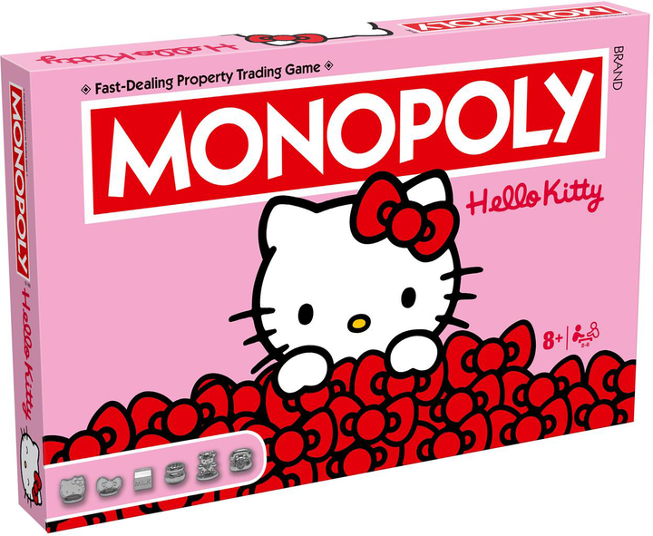 Настільна гра Winning Moves Games Monopoly Hello Kitty (англійська версія) (5036905058018) - зображення 1