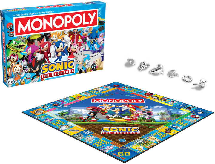 Настільна гра Winning Moves Games Monopoly Sonic (англійська версія) (5036905056380) - зображення 2