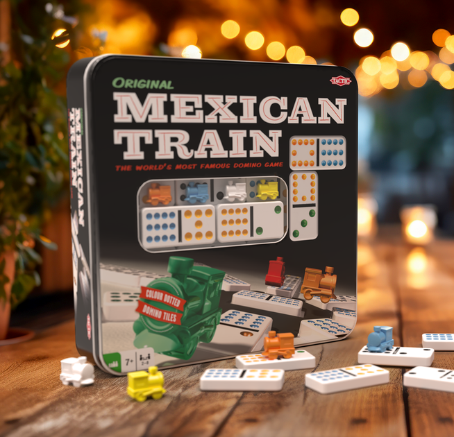 Гра настільна Tactic Mexican Train Tinbox (версія французька) (0841333107147) - зображення 4