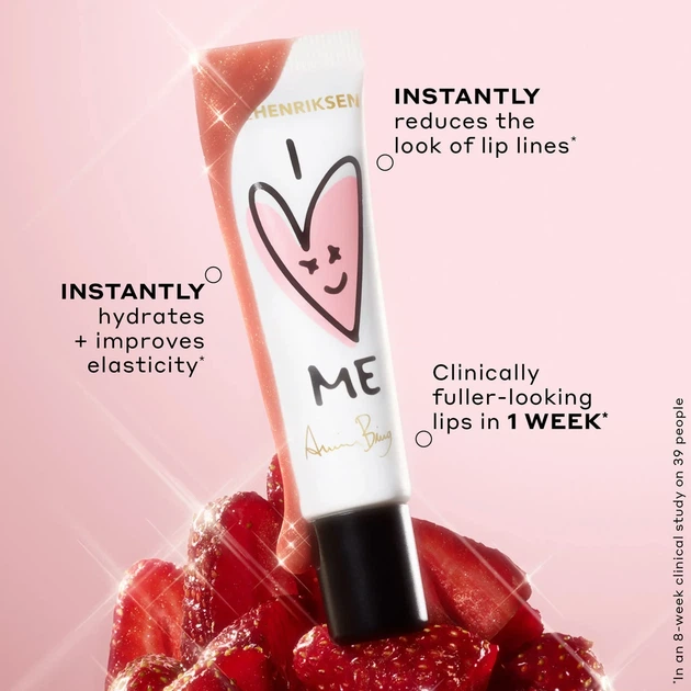Пептидний бальзам для губ Ole Henriksen I LOVE ME Strawberry Sorbet Glimmer Limited-Edition - зображення 4