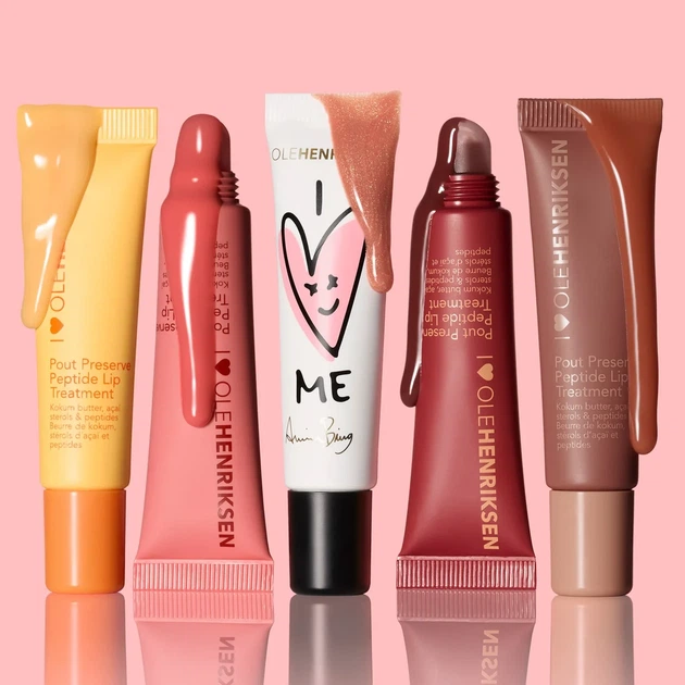 Пептидний бальзам для губ Ole Henriksen I LOVE ME Strawberry Sorbet Glimmer Limited-Edition - зображення 7