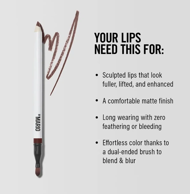 Карандаш для губ MAKE-UP BY MARIO "LAUREN" Ultra Suede® Sculpting Lip Pencil - изображение 4
