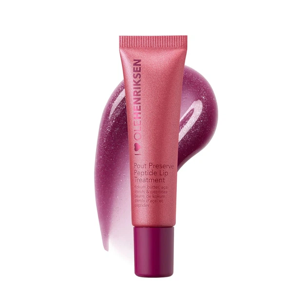 Пептидний бальзам для губ з шимером Ole Henriksen "Lingonberry Jam Glimmer" Pout Preserve Peptide Lip Treatment Glimmers - Фото 2 Пептидний бальзам для губ з шимером Ole Henriksen "Lingonberry Jam Glimmer" Pout Preserve Peptide Lip Treatment Glimmers - зображення 2