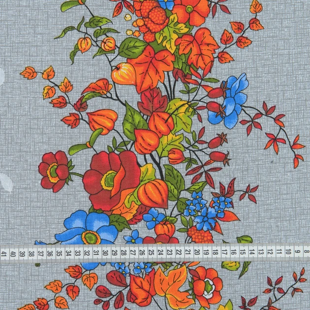 Ткань скатертная рогожка осень (160г/м.кв150см пог.м) 184074 - изображение 3