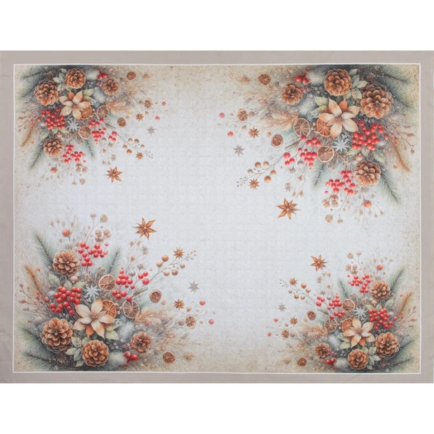 Ткань полупанама скатерная ТКЧ цифра "Корица" (купон 125х150) (230г/м.кв150см пог.м) 187629 - Фото 1 Ткань полупанама скатерная ТКЧ цифра "Корица" (купон 125х150) (230г/м.кв150см пог.м) 187629 - изображение 1
