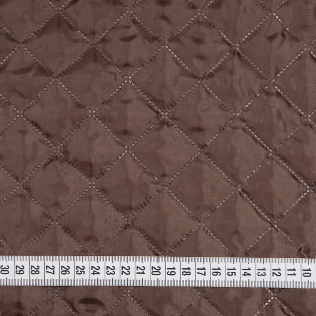 Синтепон 100g термопай 3см*3см з підкладкою 190т коричневий (117г/м.кв150см пог.м) 186921 - зображення 3
