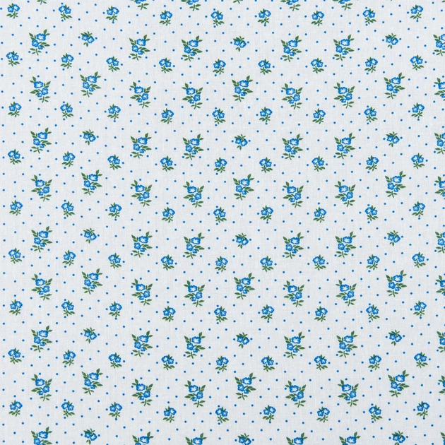 Тканина ситець 67-ТКЧ блакитний (103г/м.кв95см пог.м) 167152 - Фото 2 Тканина ситець 67-ТКЧ блакитний (103г/м.кв95см пог.м) 167152 - зображення 2