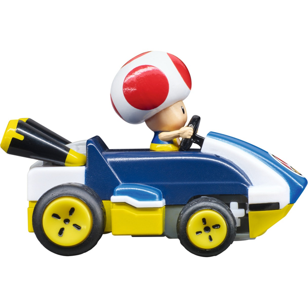 Samochodzik zdalnie sterowany Carrera 2.4 GHz Mario Kart Mini RC Toad (New Paperbox) 1:50 370430035 (9003150148418) - obraz 5