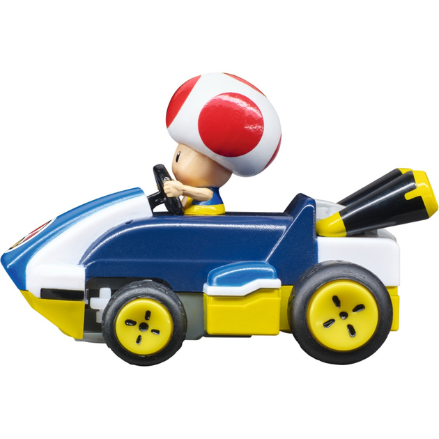 Samochodzik zdalnie sterowany Carrera 2.4 GHz Mario Kart Mini RC Toad (New Paperbox) 1:50 370430035 (9003150148418) - obraz 6