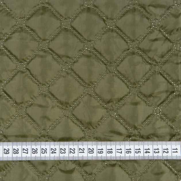 Синтепон 100g термопай 3см*3см с подкладкой 190т хаки (155г/м.кв150см пог.м) 181623 - изображение 3