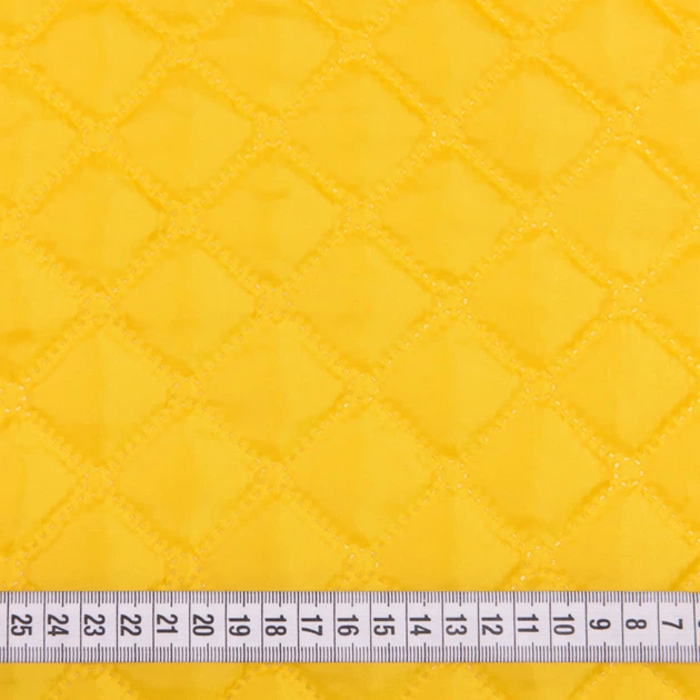 Синтепон 100g термопай 3см*3см с подкладкой 190т ярко-желтый (155г/м.кв150см пог.м) 181618 - изображение 3