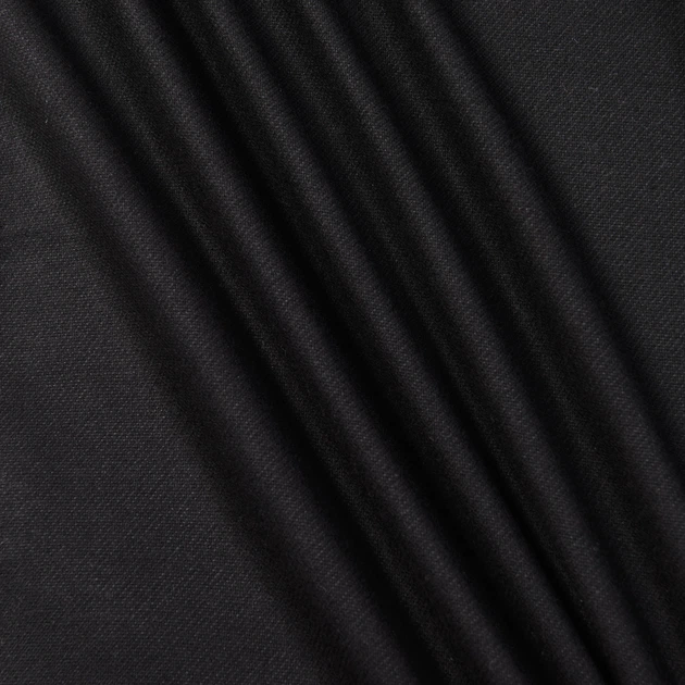 Ткань костюмная черная (255г/м.кв150см пог.м) 186073 - изображение 2