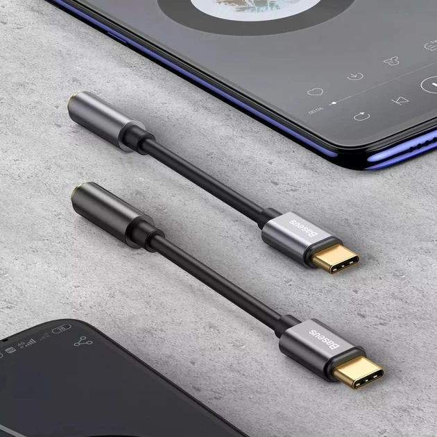 Baseus L54 (Type-C to 3.5mm, DAC) – Адаптер для Hi-Fi аудио с беспроводным подключением - Фото 7 Baseus L54 (Type-C to 3.5mm, DAC) – Адаптер для Hi-Fi аудио с беспроводным подключением - изображение 7