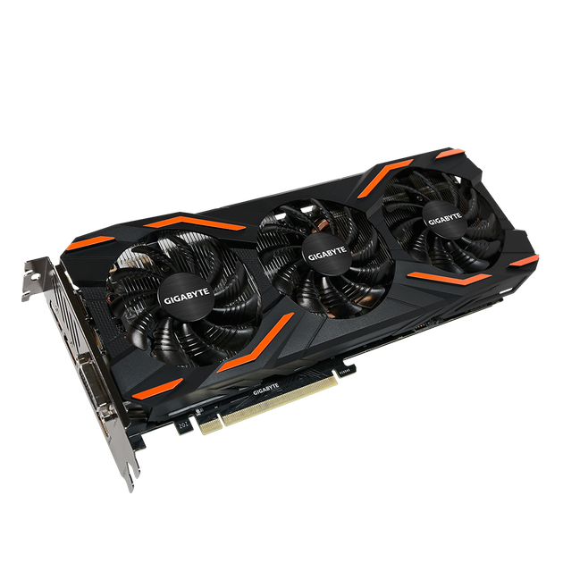Відеокарта Gigabyte GeForce GTX 1080 Windforce OC 8GB GDDR5X (GV-N1080WF3OC-8GD:5) Б/в - Фото 2 Відеокарта Gigabyte GeForce GTX 1080 Windforce OC 8GB GDDR5X (GV-N1080WF3OC-8GD:5) Б/в - изображение 2