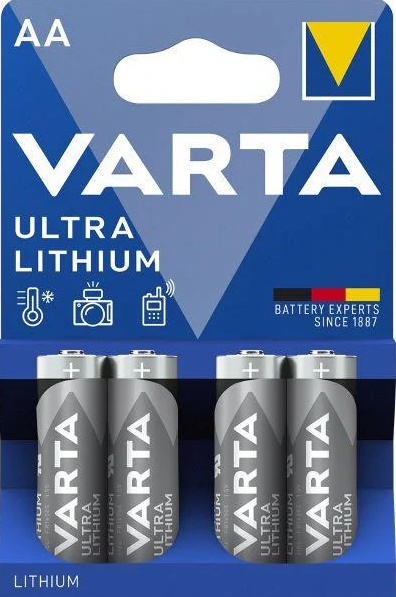 Батарейка Varta AA Lithium BLI 4 (6106301404) - Фото 1 Батарейка Varta AA Lithium BLI 4 (6106301404) - изображение 1