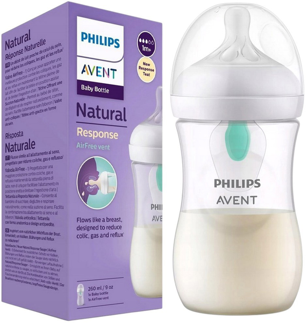 Butelka do karmienia Philips Avent Natural Response 1+ m 260 ml (8710103990390) - obraz 2