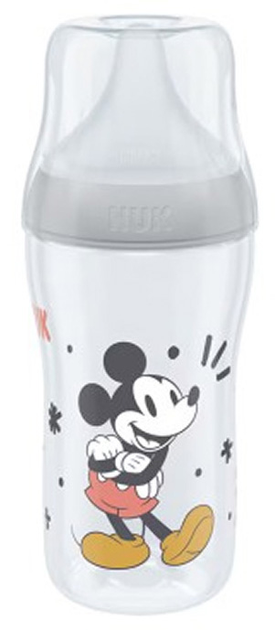 Пляшечка для годування Nuk Perfect Match Mickey Mouse 6-18 м прозора 260 мл (4008600434672) - зображення 1