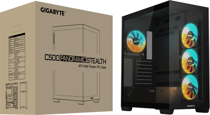 Obudowa Gigabyte C500 Panoramic Stealth (4719331555023) - obraz 8