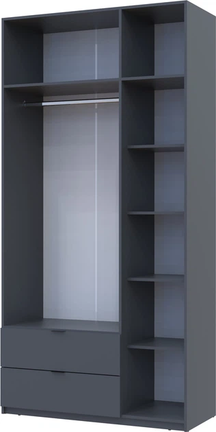 Розпашна шафа Doros Лукас Графит 135х50х240 см - зображення 5