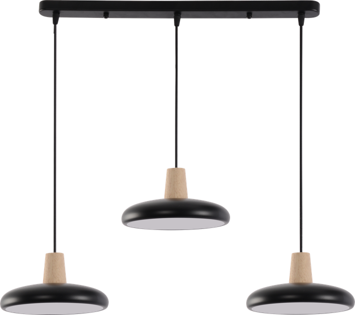 Подвесная LED люстра VALESO XI3342-3 черный + дерево, 3000K, 4200K, 6000K - изображение 9