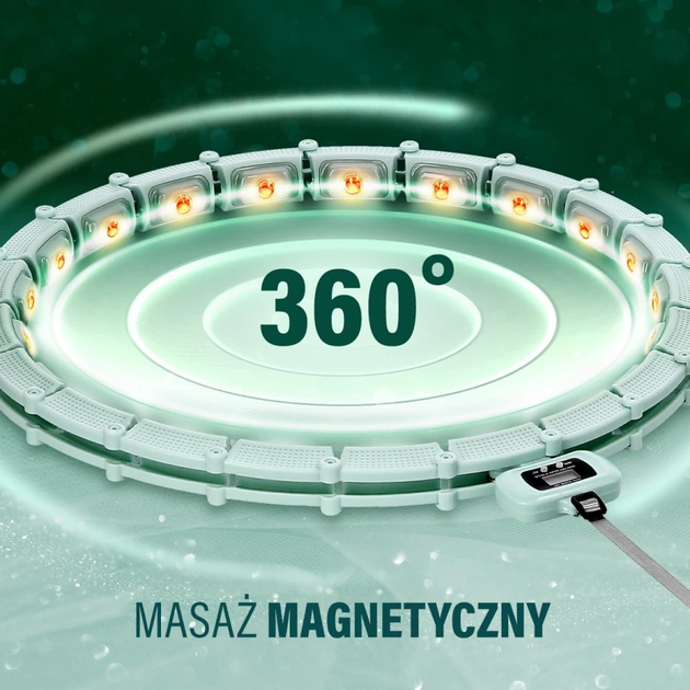 Хула-хуп HMS магнітний HHM14 з лічильником + коригувальний пояс BR163 (5907695552706) - зображення 9
