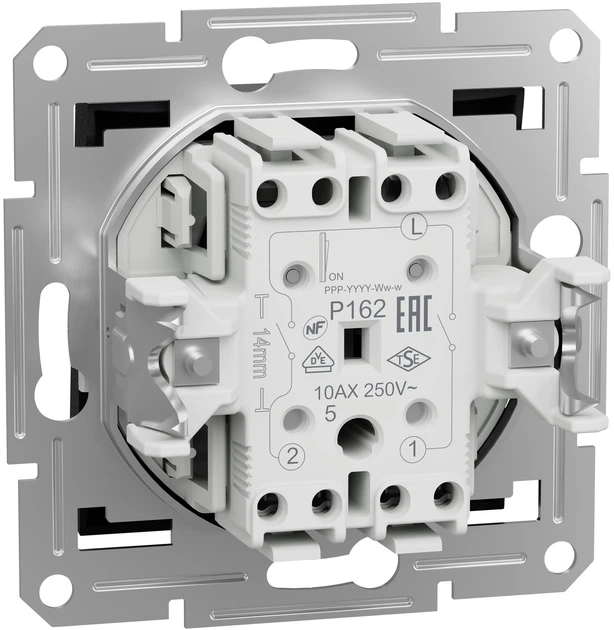 Вимикач 2-клавішний Schneider Electric Asfora самозажимний антрацит EPH0300171 - Фото 2 Вимикач 2-клавішний Schneider Electric Asfora самозажимний антрацит EPH0300171 - изображение 2