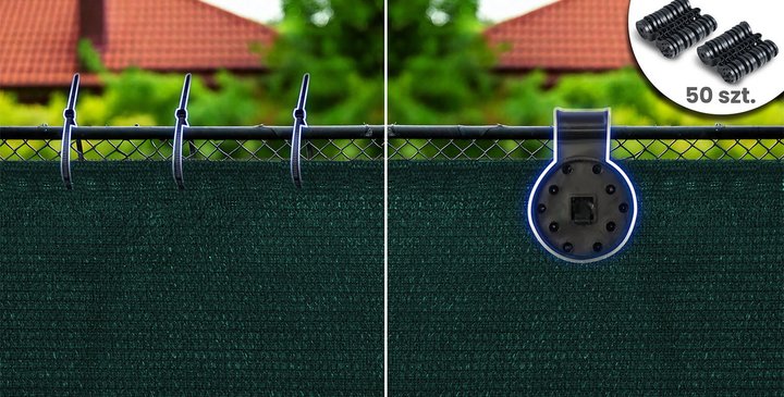 Siatka cieniująca Plonos 1.2x25m 110g/m2 Zielona (454001) - obraz 2