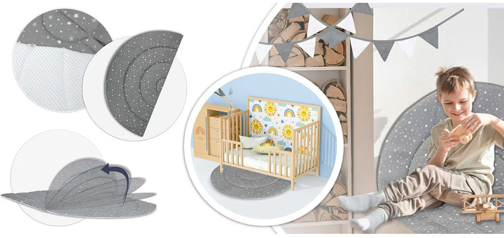 Namiot tipi dla dzieci Nukido NK-406 szary (5903890616694) - obraz 8