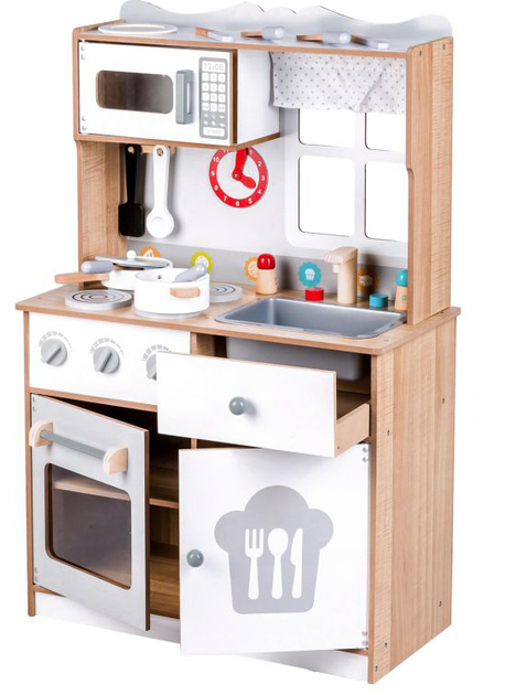 Дерев'яна кухня EcoToys з аксесуарами 7253 (5903089063469) - зображення 1