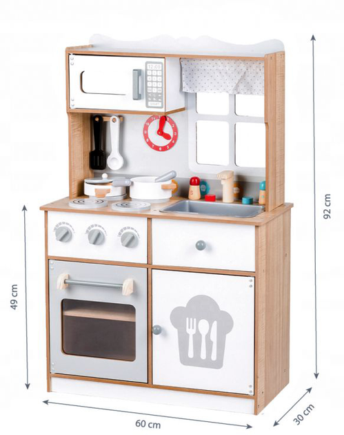 Дерев'яна кухня EcoToys з аксесуарами 7253 (5903089063469) - зображення 4