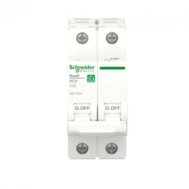Автоматический выключатель 2 пол. 25А С, 6kA "SCHNEIDER Resi9" R9F12225 - изображение 4