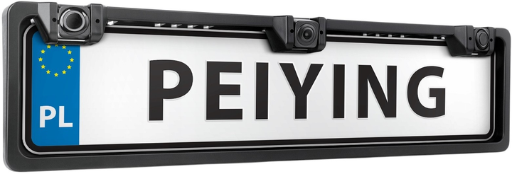 Камера заднього виду в рамці номерного знака Peiying PY0105P (5901890031943) - зображення 1